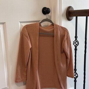 Waffle cardigan
